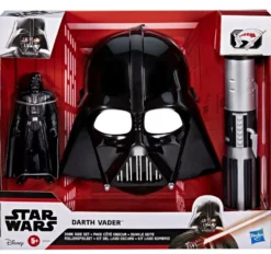 STAR WARS - PACK COTE OBSCUR DARK VADOR : FIGURINE SABRE ET MASQUE