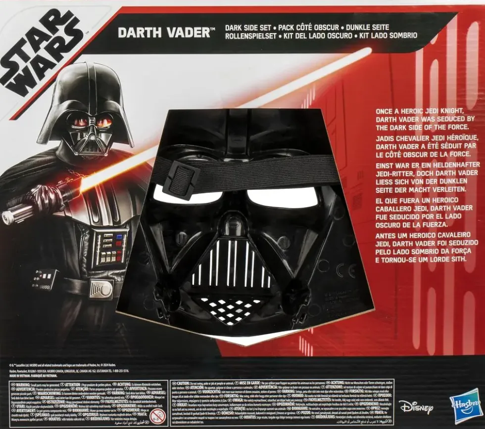 STAR WARS - PACK COTE OBSCUR DARK VADOR : FIGURINE SABRE ET MASQUE