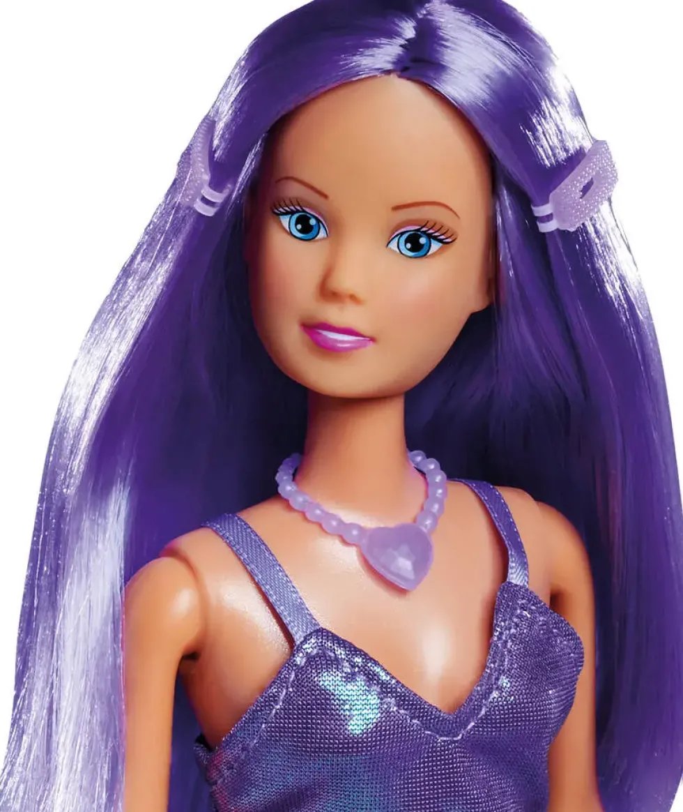 STEFFI LOVE -POUPEEFOURRURE VIOLETTE 29 CM