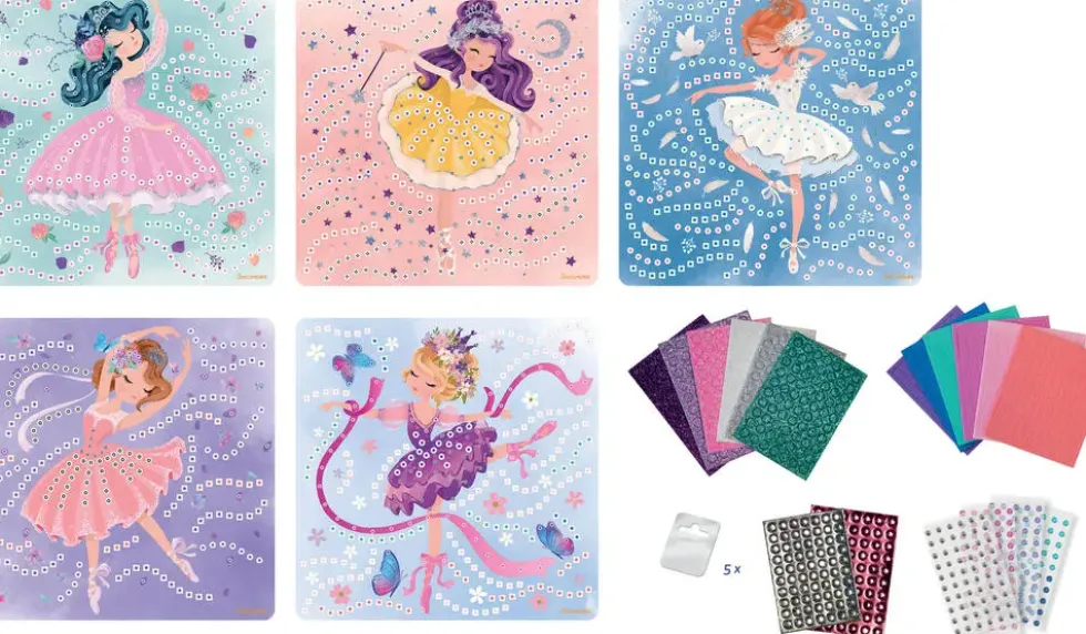 STICK'N FUN - MOSAIQUES - PRINCESSES BALLERINE