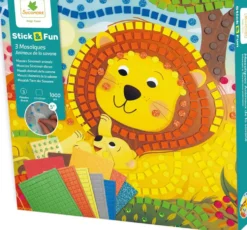 STICK'N FUN -PM MOSAIQUES - ANIMAUX DE LA SAVANE