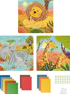STICK'N FUN -PM MOSAIQUES - ANIMAUX DE LA SAVANE