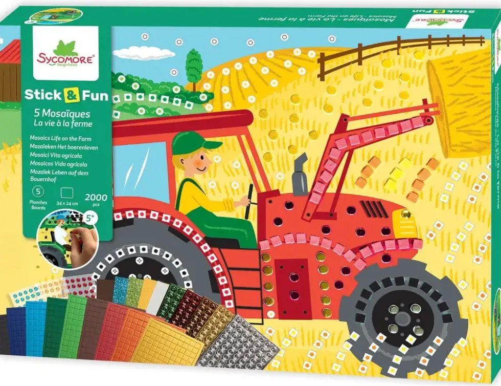 STICK'N FUN - XL MOSAIQUES - LA VIE A LA FERME
