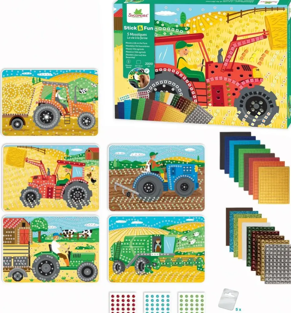 STICK'N FUN - XL MOSAIQUES - LA VIE A LA FERME