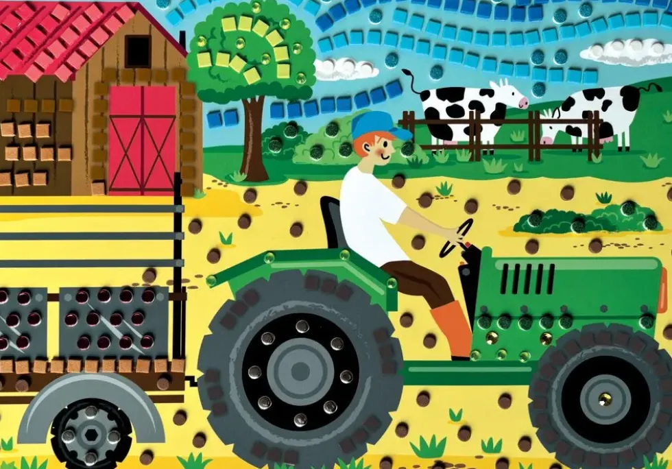 STICK'N FUN - XL MOSAIQUES - LA VIE A LA FERME