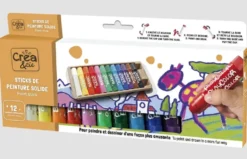 12 STICKS DE PEINTURE SOLIDE