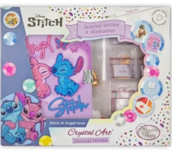 STITCH - CRYSTAL ART - KIT JOURNAL INTIME A DIAMANTERSTITCH ET ANGEL LOVE