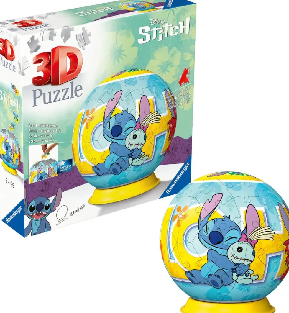 STITCH - PUZZLE 3D BALL - 72 PIECES