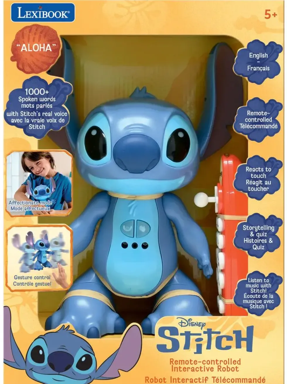 STITCH - TELECOMMANDE BILINGUE ET INTERACTIF
