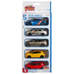 1/43 STREET FIRE - PACK DE 5 VEHICULES