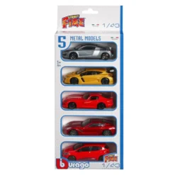 1/43 STREET FIRE - PACK DE 5 VEHICULES