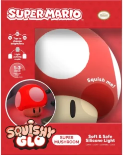 SUPER MARIO - SUPER CHAMPIGNON LAMPE SQUISHYGLO RECHARGEABLE
