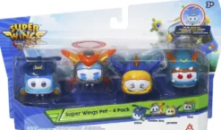 SUPER WING- PACK DE 4 FIGURINESGolden Boy, Jerome, Tino, Shine