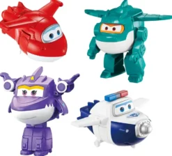 SUPER WINGS - COFFRET DE 4 FIGURINES TRANSFORMING 10 CM