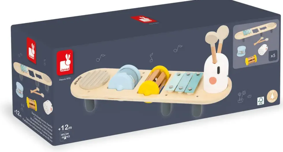 SWEET COCOON - STAND D'EVEIL SONORE CHENILLE
