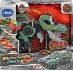 SWITCH ET GO DINOS LANCEUR - TYRAM SUPER T-REX LANCE FLAMMES