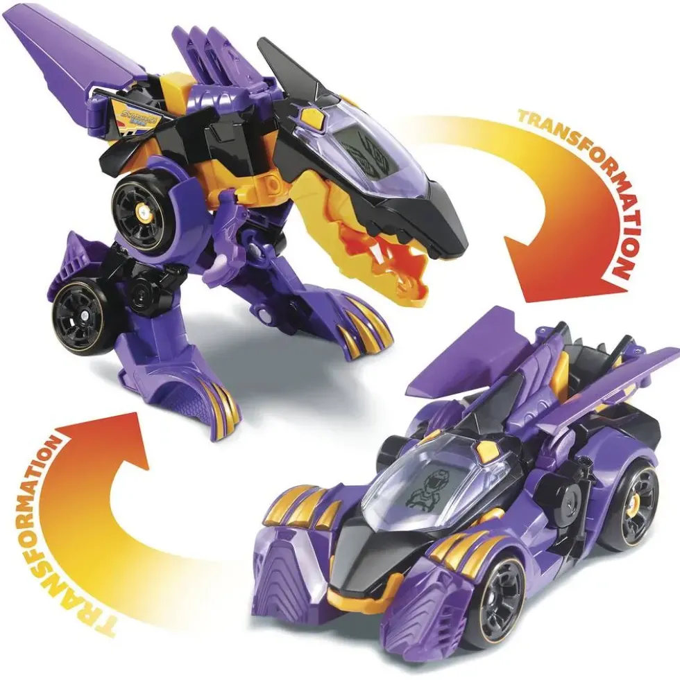 SWITCH & GO DINOS - BRUTOR SUPER SPINOSAURE VOITURE DE COURSE