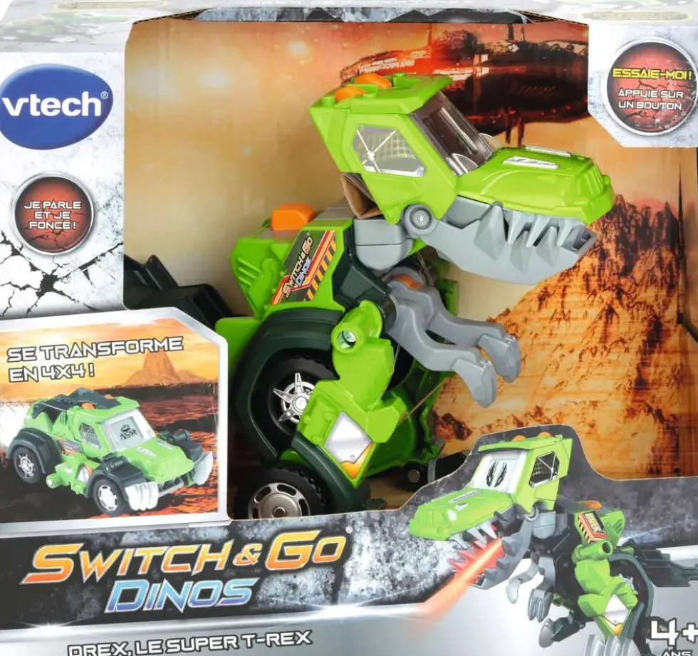 SWITCH & GO DINOS - DREX SUPER T-REX - JEEP
