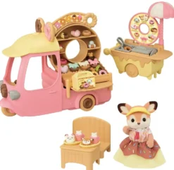 SYLVANIAN FAMILIES -LE CHARIOT DE DONUTS - SYLVANIAN SET BOUTIQUE