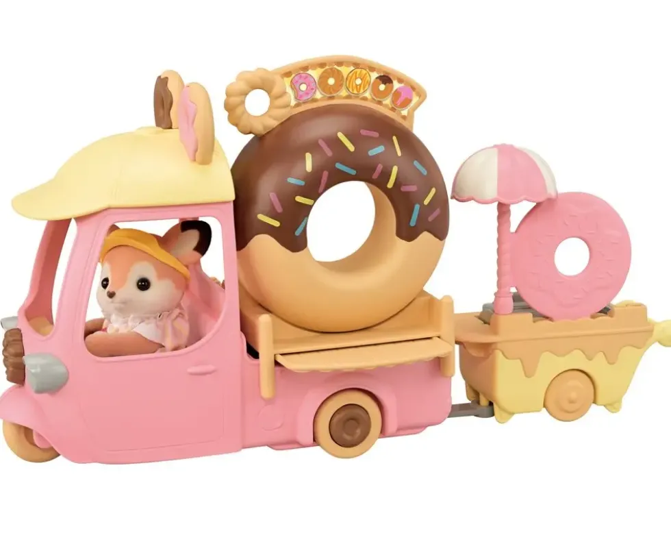SYLVANIAN FAMILIES -LE CHARIOT DE DONUTS - SYLVANIAN SET BOUTIQUE