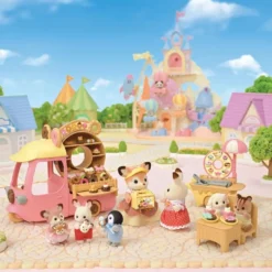 SYLVANIAN FAMILIES -LE CHARIOT DE DONUTS - SYLVANIAN SET BOUTIQUE