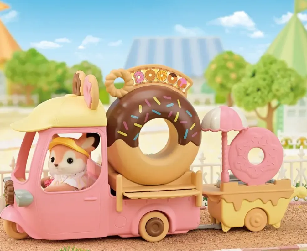 SYLVANIAN FAMILIES -LE CHARIOT DE DONUTS - SYLVANIAN SET BOUTIQUE