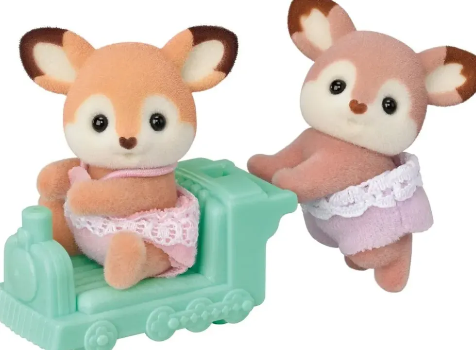 SYLVANIAN FAMILIES -LES JUMEAUX BICHE SYLVANIAN FAMILLES