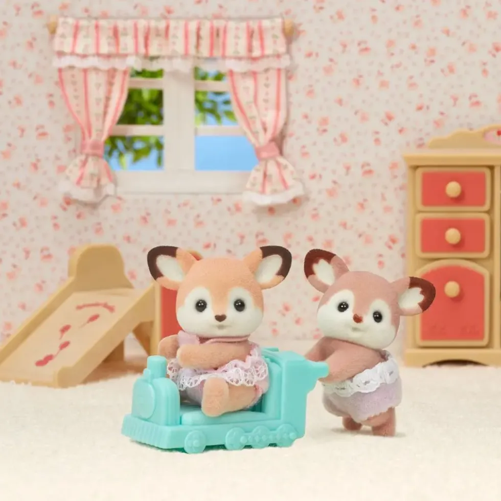 SYLVANIAN FAMILIES -LES JUMEAUX BICHE SYLVANIAN FAMILLES