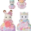 SYLVANIAN FAMILIES -LES PRINCESSES EN ROBES A FLEURS - SYLVANIAN PERSONNAGE ET TENUE