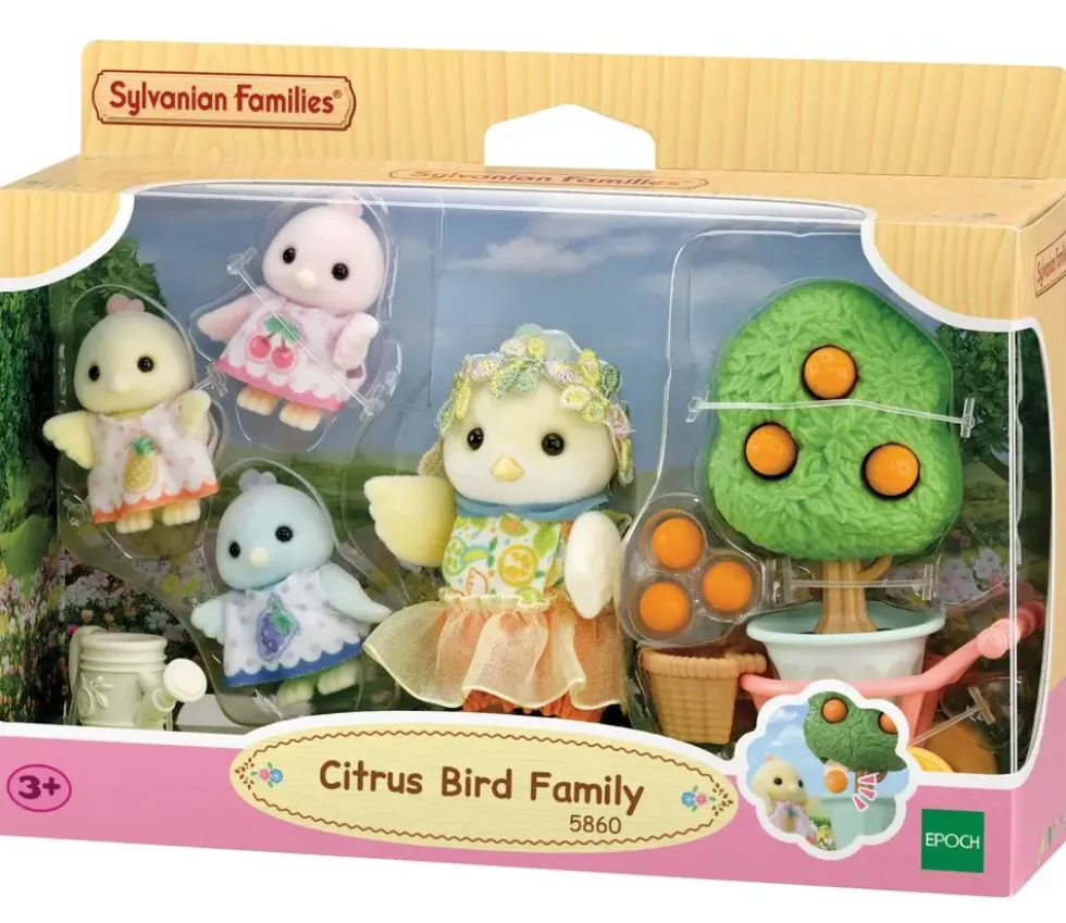 SYLVANIAN - LA FAMILLE OISEAU CITRUS -SYLVANIAN FAMILLES