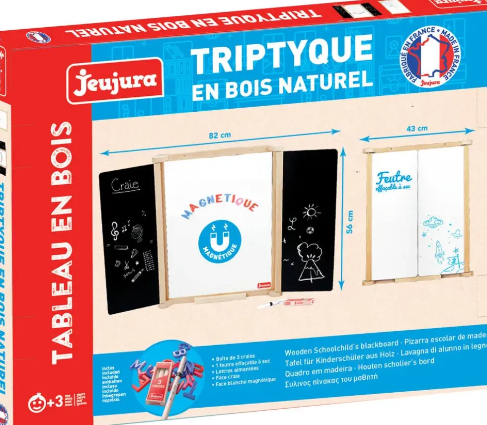 TABLEAU TRIPTYQUE DES ECOLIERS