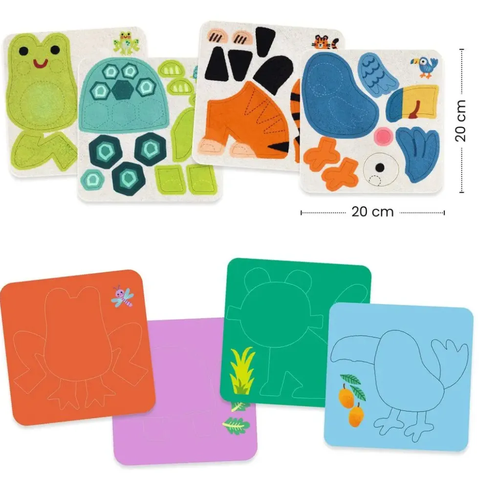 TABLEAUX DE FEUTRINEANIMAUX TOUT DOUX