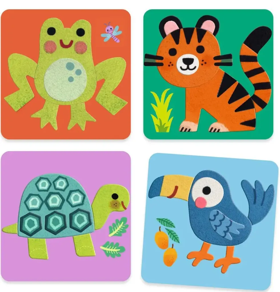 TABLEAUX DE FEUTRINEANIMAUX TOUT DOUX