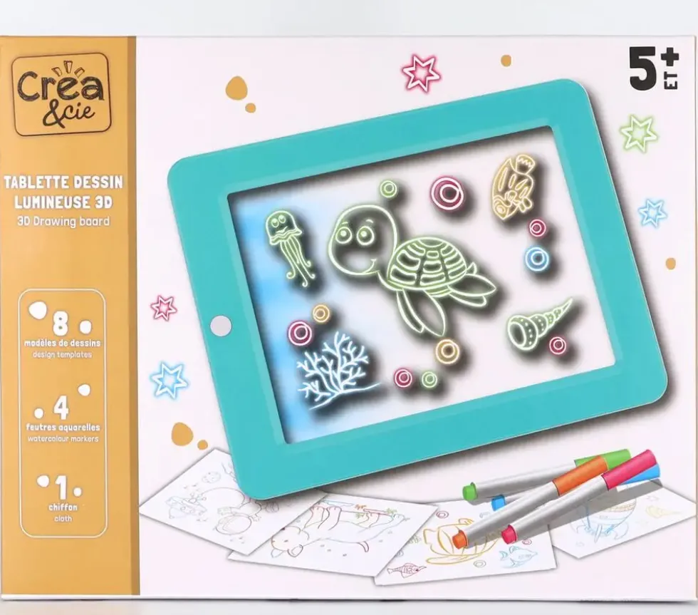 TABLETTE DESSIN LUMINEUSE 3D