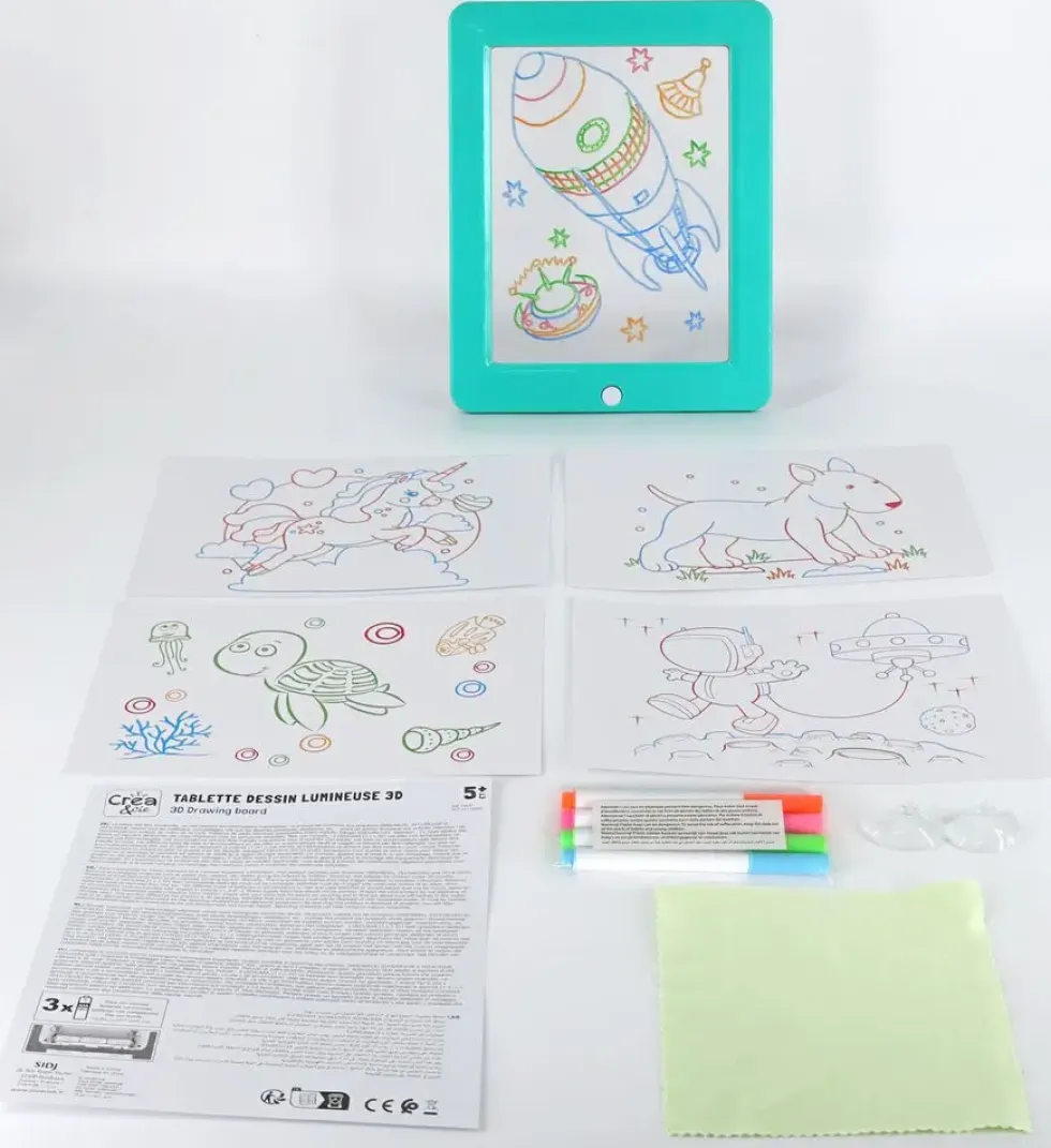 TABLETTE DESSIN LUMINEUSE 3D