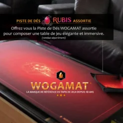 TAPIS MULTIJEUX RUBIS ROUGE