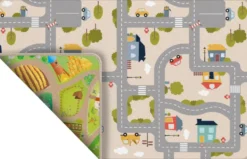 TAPIS REVERSIBLE VILLE & FERME