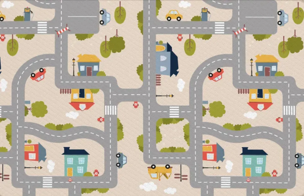 TAPIS REVERSIBLE VILLE & FERME