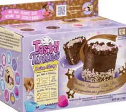 TASTY TINIES CHOCOLATE CAKE, CHOCOLATE FROSTING, PINK SPRINKLES