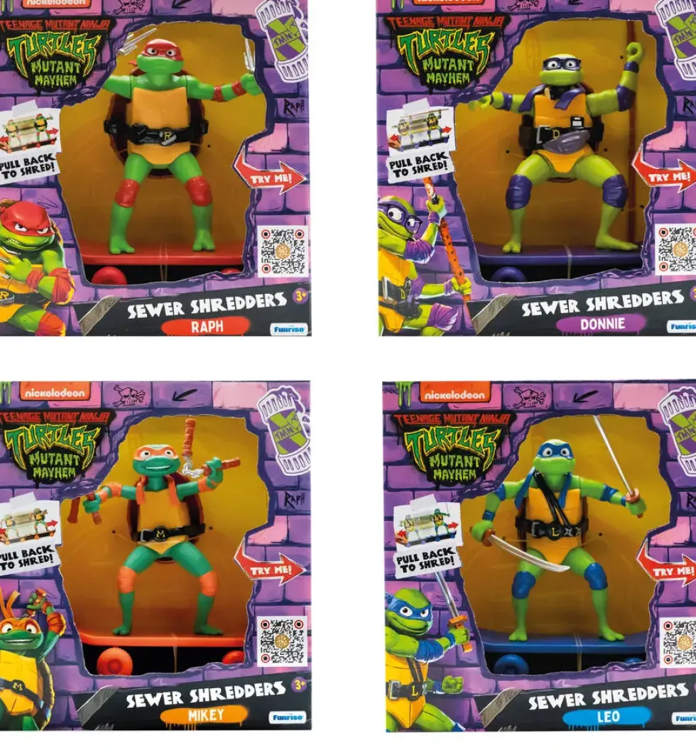 TEANAGE MUTANT NINJA TURTLE - LES COMBATTANTS DES EGOUTS 13 CM RETROFRICTION - FILM