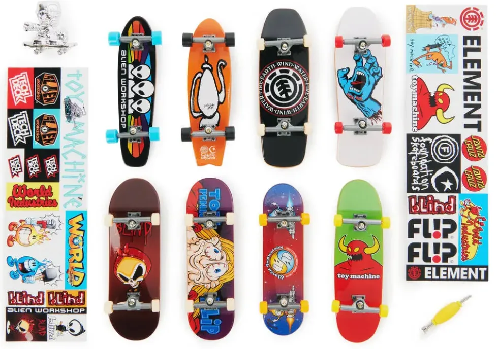 TECH DECK - COFFRET 25E ANNIVERSAIRE 8 FINGER SKATES