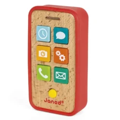 TELEPHONE SONORE - EN BOIS ET SILICONE