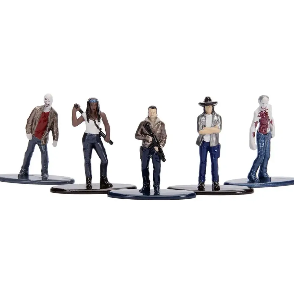 THE WALKING DEAD - PACK DE 5 FIGURINES NANO METALFIGS