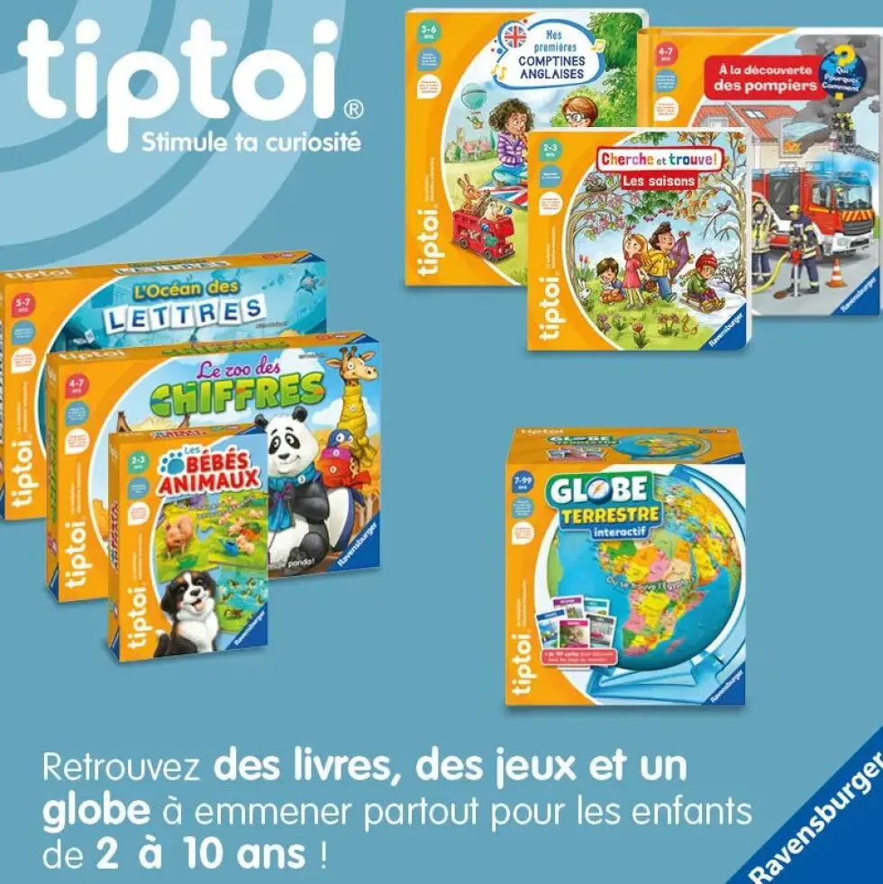 TIPTOI® -APPRENDRE EN S'AMUSANT : LES LETTRES