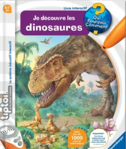 TIPTOI - COFFRET COMPLET LECTEUR INTERACTIF + LIVRE JE DECOUVRE LES DINOSAURES