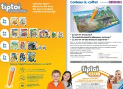 TIPTOI - COFFRET COMPLET LECTEUR INTERACTIF + LIVRE JE DECOUVRE LES DINOSAURES