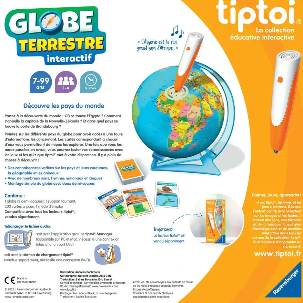 TIPTOI® GLOBE TERRESTRE INTERACTIF
