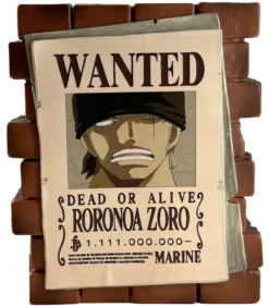 TIRELIRE AFFICHE WANTED ZORO