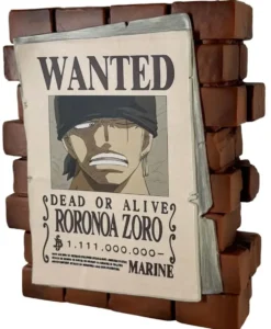 TIRELIRE AFFICHE WANTED ZORO