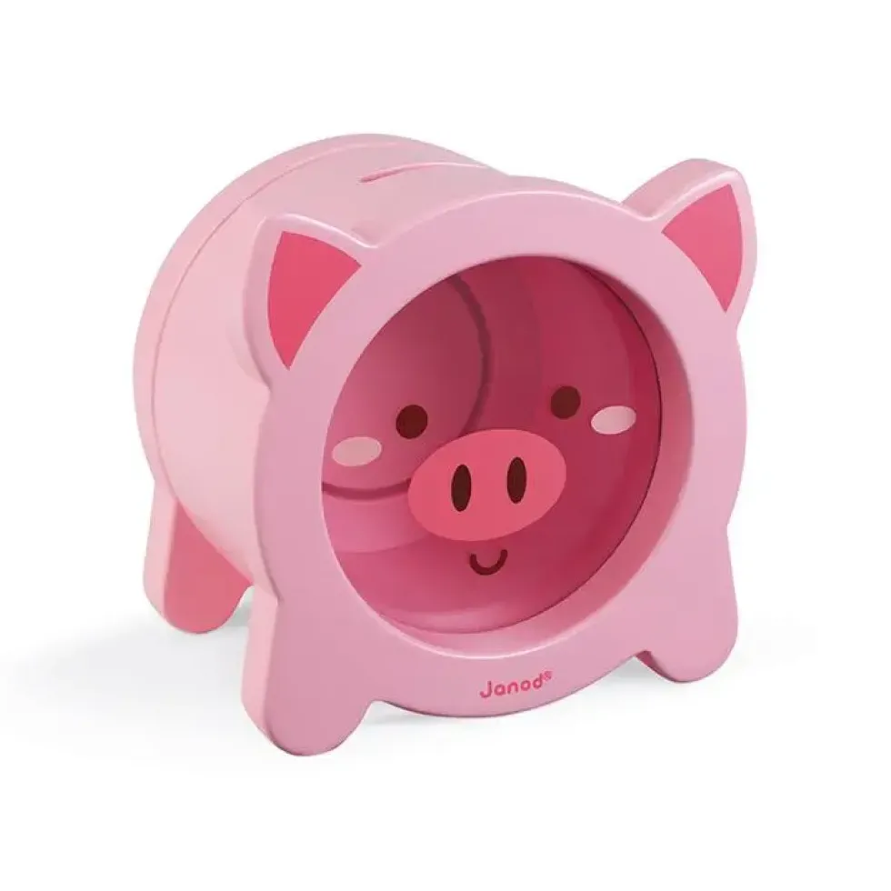 TIRELIRE COCHON - EN BOIS